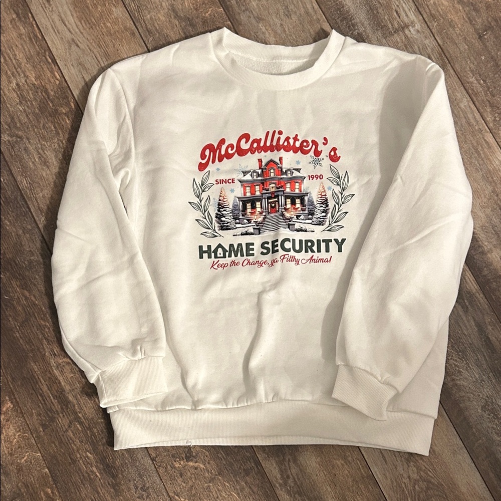 White Graphic Funny Christmas Sweatshirt